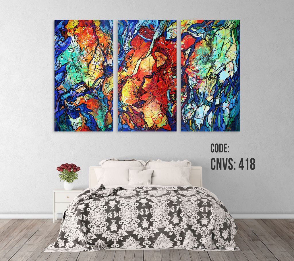 CNVS-418 Illustration Wall Canvas Art Prints 96 inch x 48 inch