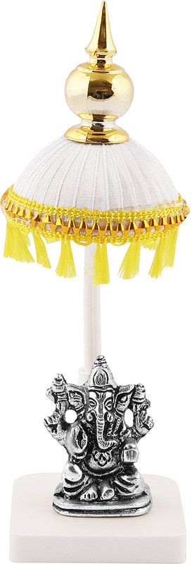 Samarth Handicraft Decorative Showpiece - 17.78 cm  (Metal, Plastic, White)