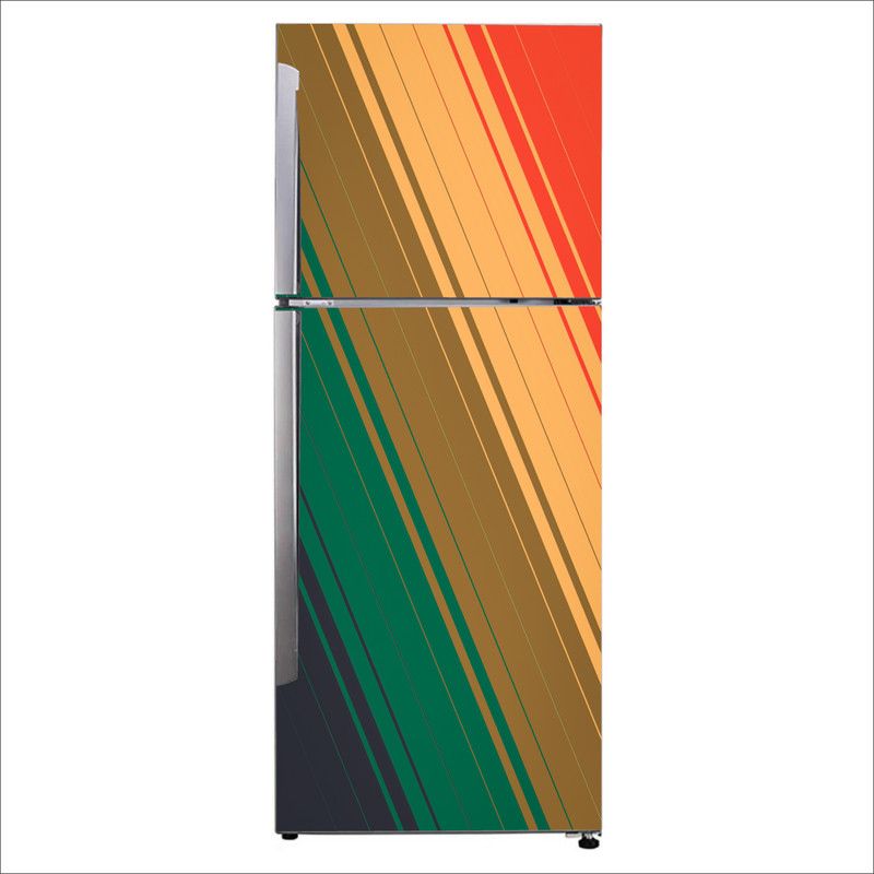 Psychedelic Collection 60 cm Decorative abstract lines sharp Self Adhesive Sticker  (Pack of 1)