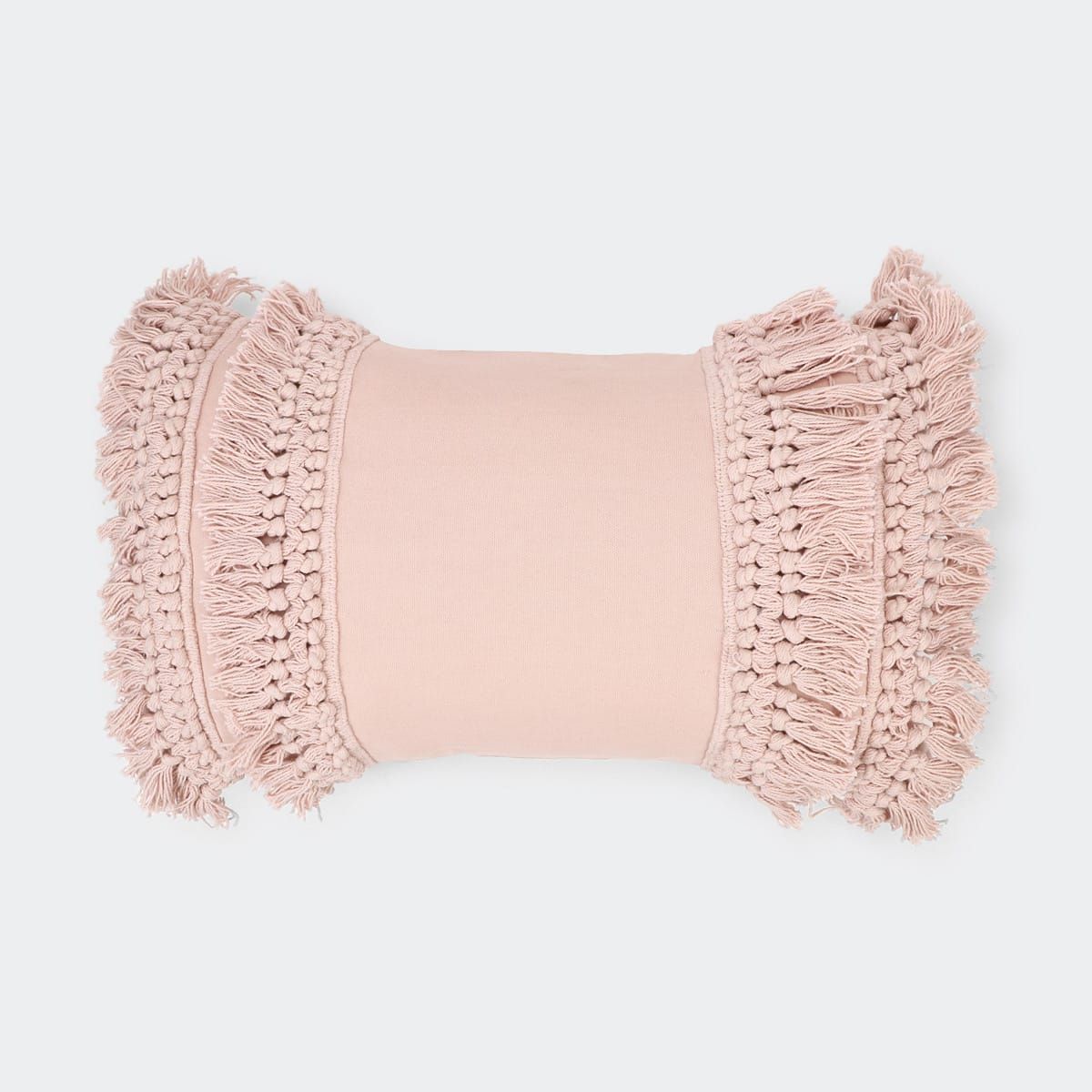 Fringed Cushion - Pink
