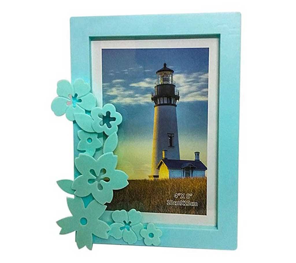 Beautiful wedding Photo Frame with Flower Design