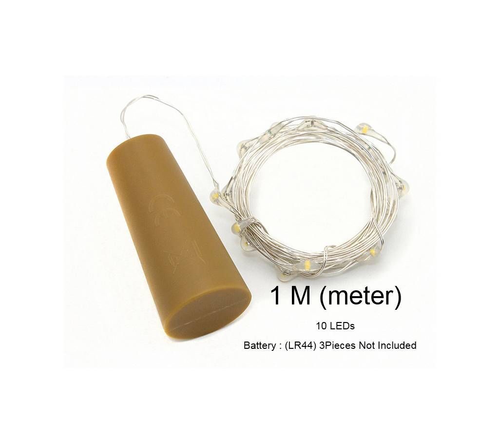 1 Meter Silver Wire String Light 1 Piece