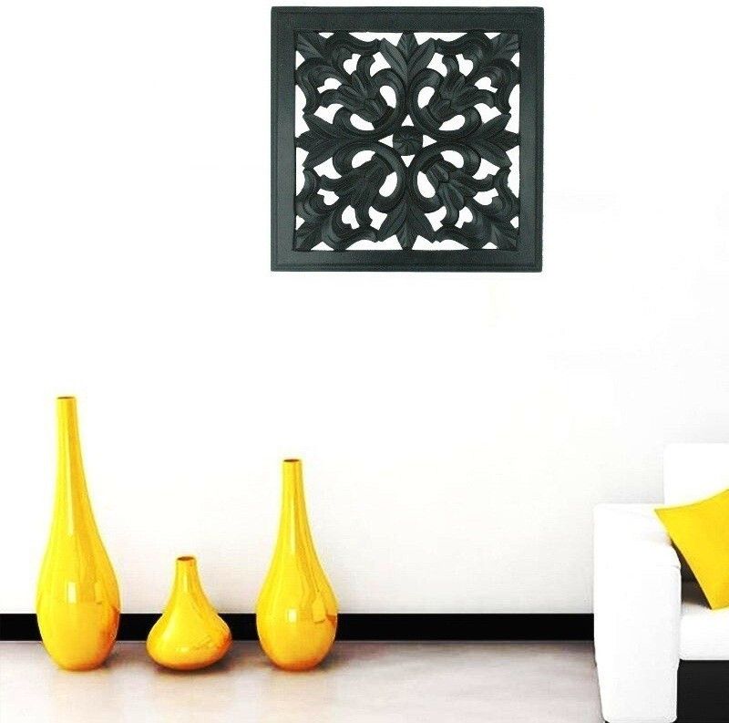 VAS Collection Home AL070  (45 cm X 45 cm, Black)