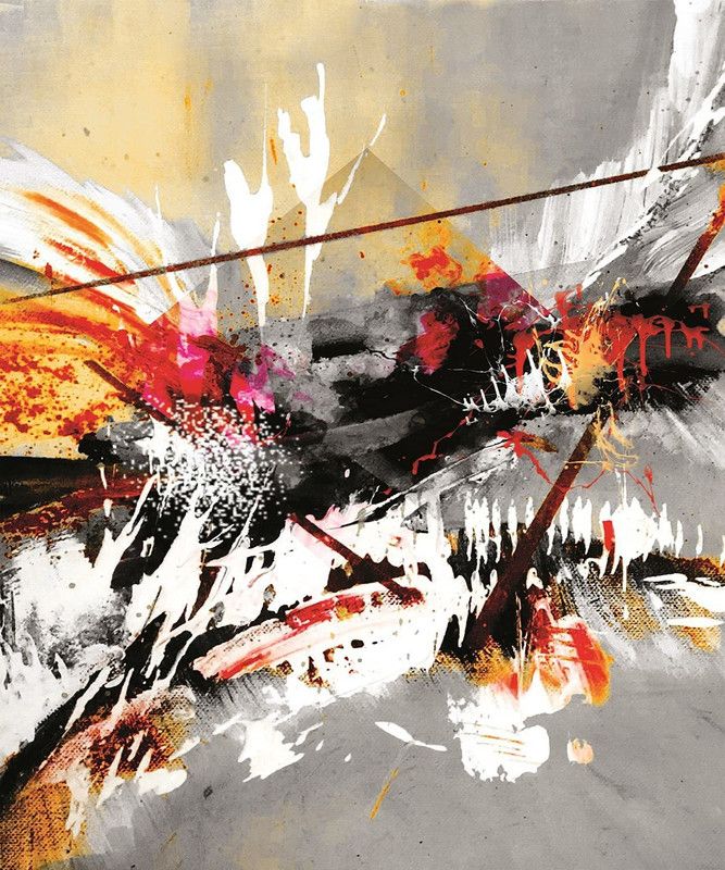 SHSWorks Abstract Unframed Modern Wall Art Canvas Artwork Signed By Artist for Living Room Bedroom Home & Office Décor Copyright Protected Digital Reprint 24 inch x 20 inch Painting  (Without Frame)