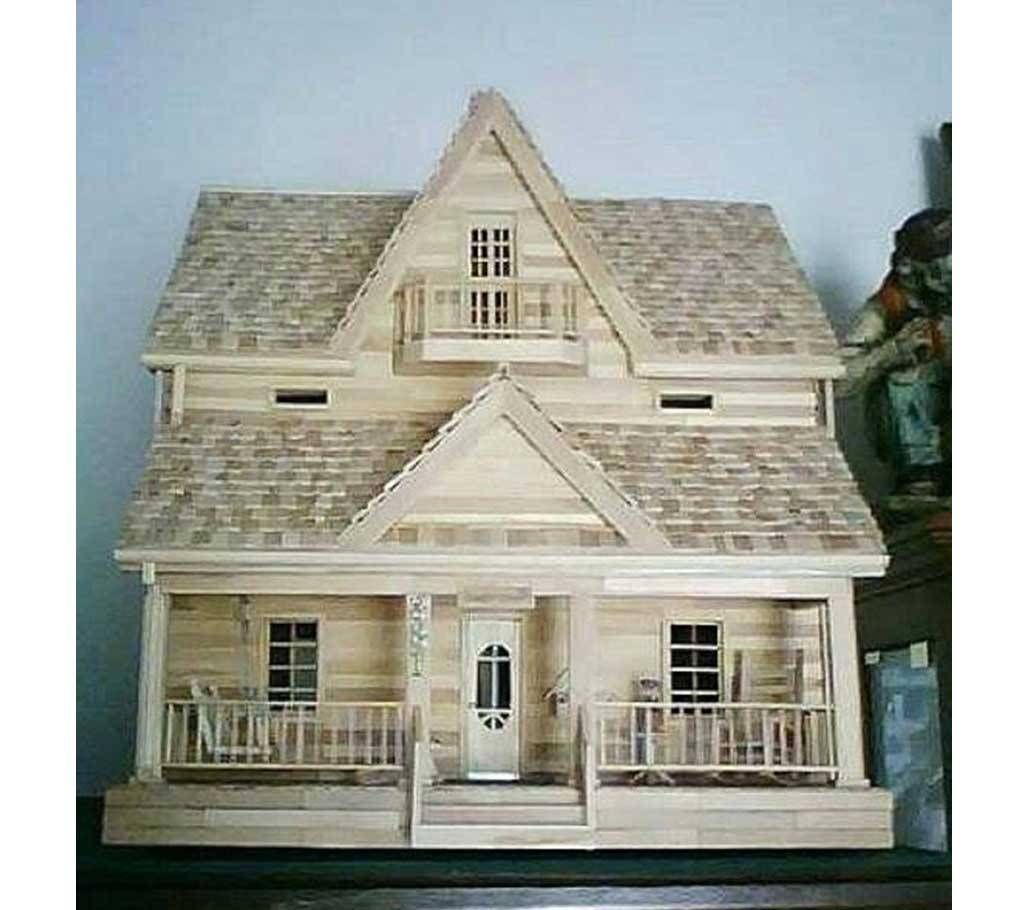 Wooden House Show Piece 