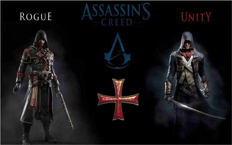 Assassin's Creed Game Wall Poster For Room With Gloss Lamination M58 Paper Print  (12 inch X 18 inch, Rolled)