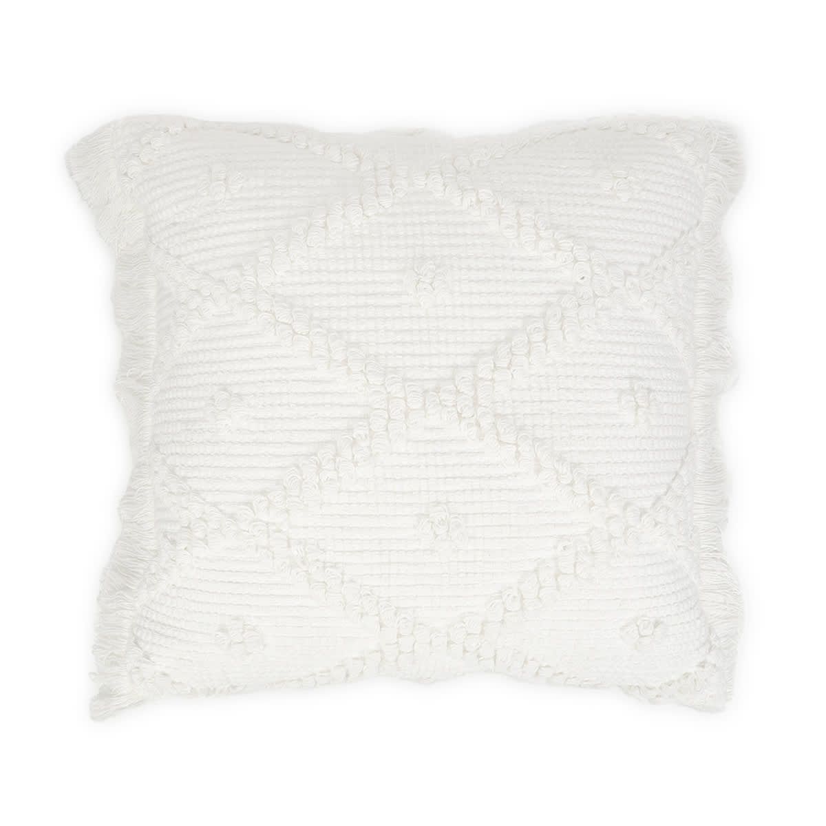Bailey Woven Cushion - White