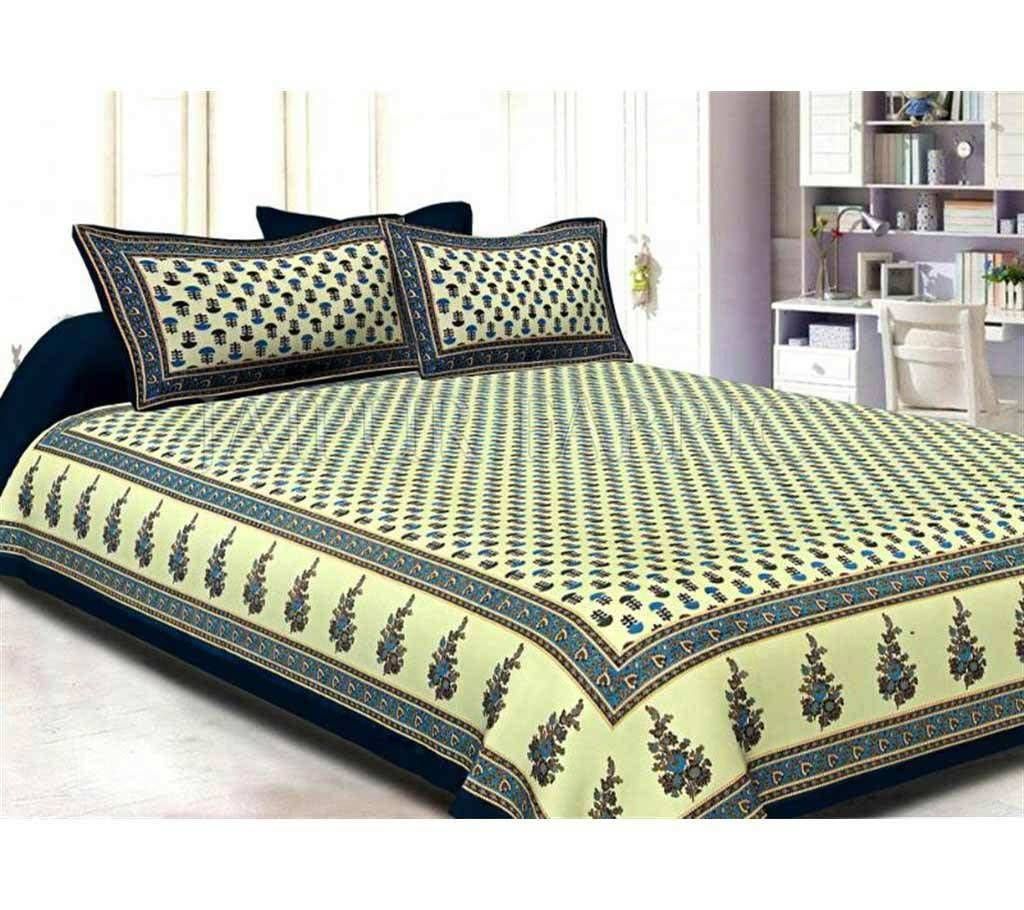 Indian Jaipur Bed Sheet (Double Size)