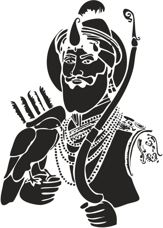 DivineDesigns 46 cm Gurugovind Singh Ji Self Adhesive Sticker  (Pack of 1)