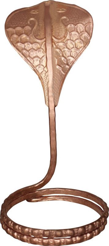 Om ssvmb9 Goga Maharaj Murti Idol Statue Snake Naag Dev for Home Puja Temple Decorative Showpiece - 19 cm  (Copper, Multicolor)