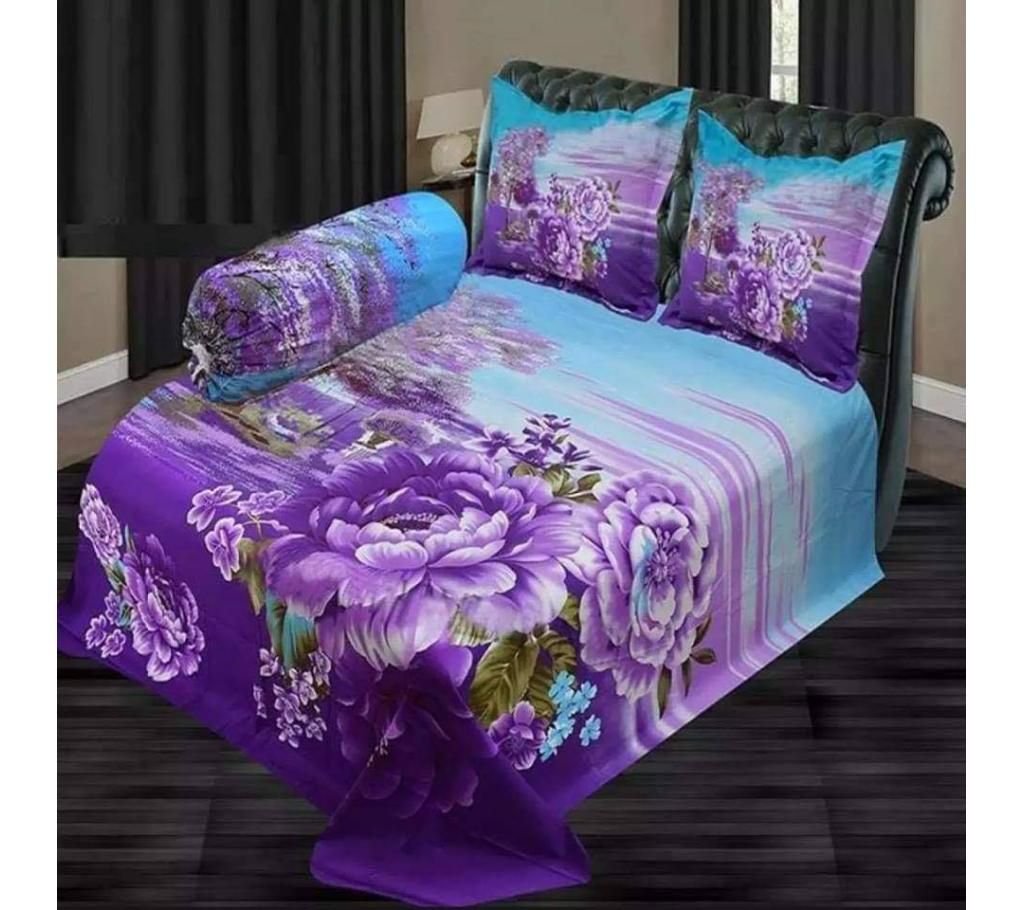 double size cotton 4 piece bedsheets