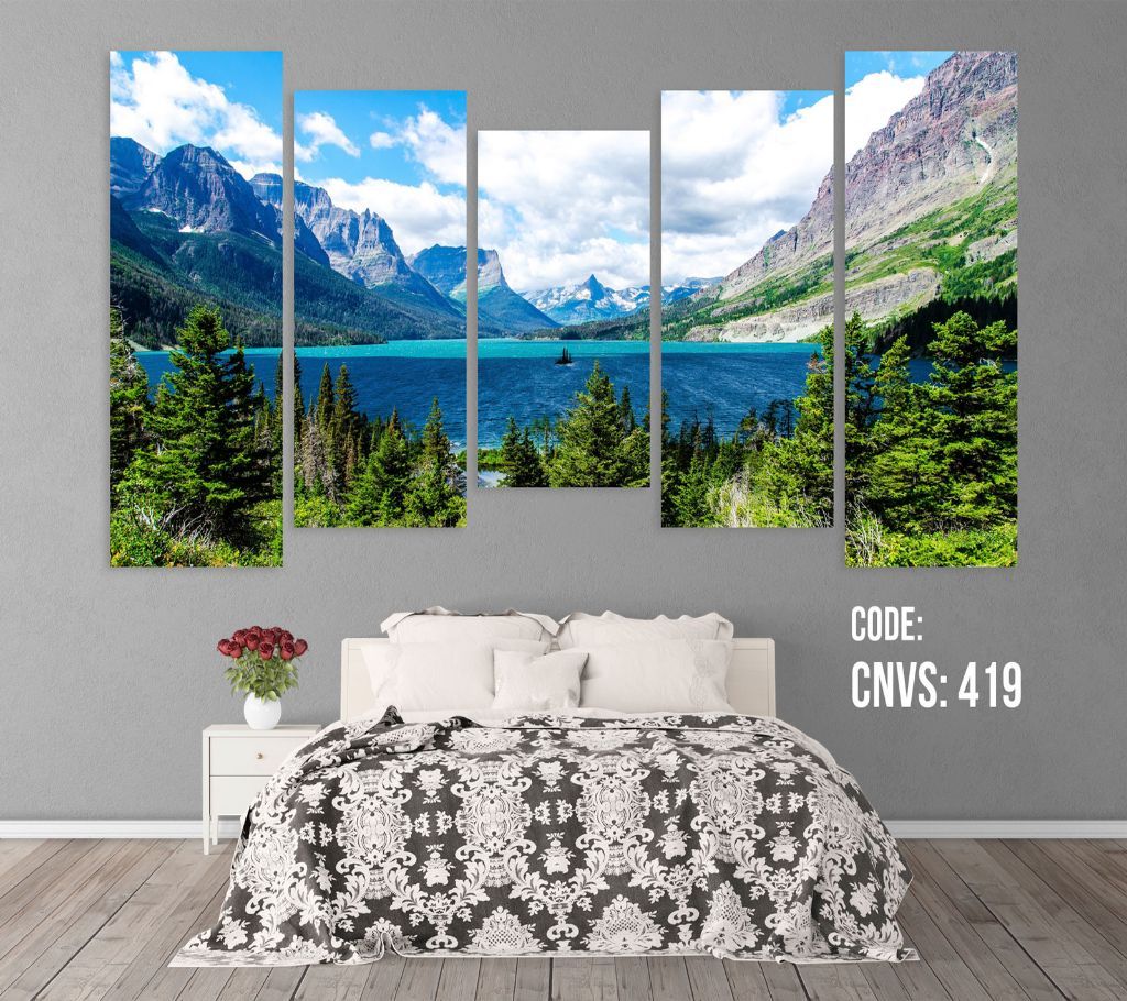 CNVS-419 Nature And Mountain Wall Canvas Art Prints 48 inch x 36 inch