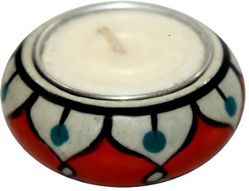 KK Export Candle Incense Porcelain Wax Warmer Candle Holder Perfect for Home Bedroom Living Room Night Fragrance Lamp Pack of 6 Candle  (Multicolor, Pack of 6)