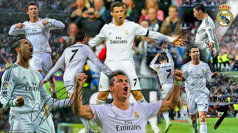 'Cristiano Ronaldo 2014 Real Madrid, sports, football HD wallpaper, Poster Paper Print  (18 inch X 12 inch)
