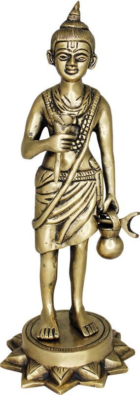 vinayakmoorti Neelkanth Varniraj Nilkanth Varni Murti Statue Idol for Home (Height:- 11 Inch) Decorative Showpiece - 28 cm  (Brass, Gold)