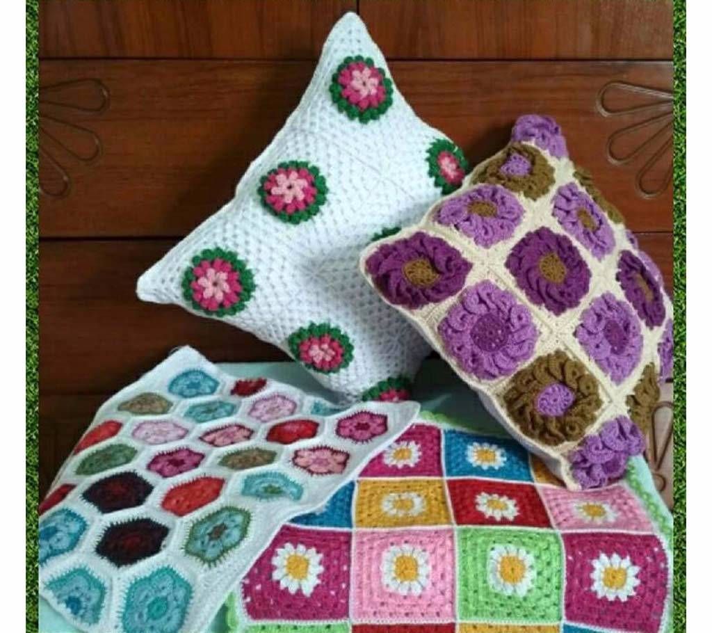 Crochet pillow cover
