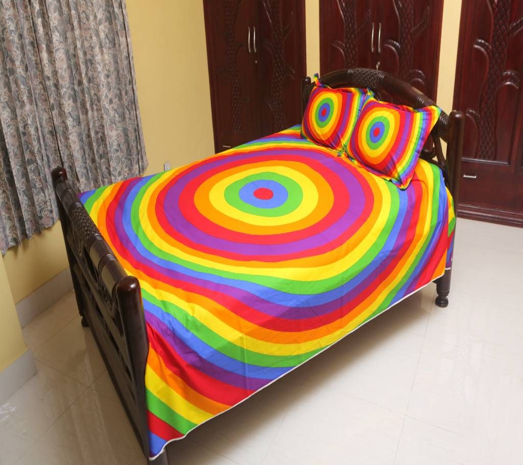 Double size cotton bed sheet-114