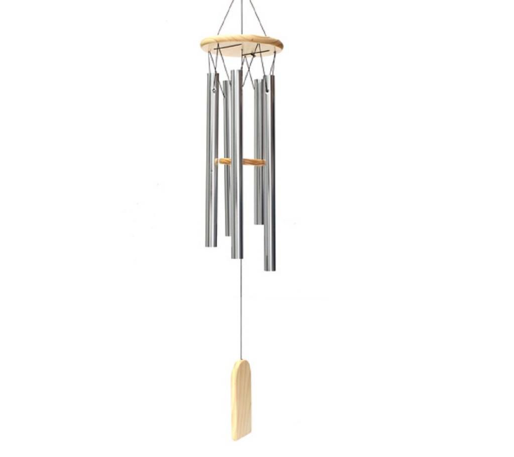 6 TUBES SILVER WIND CHIMES