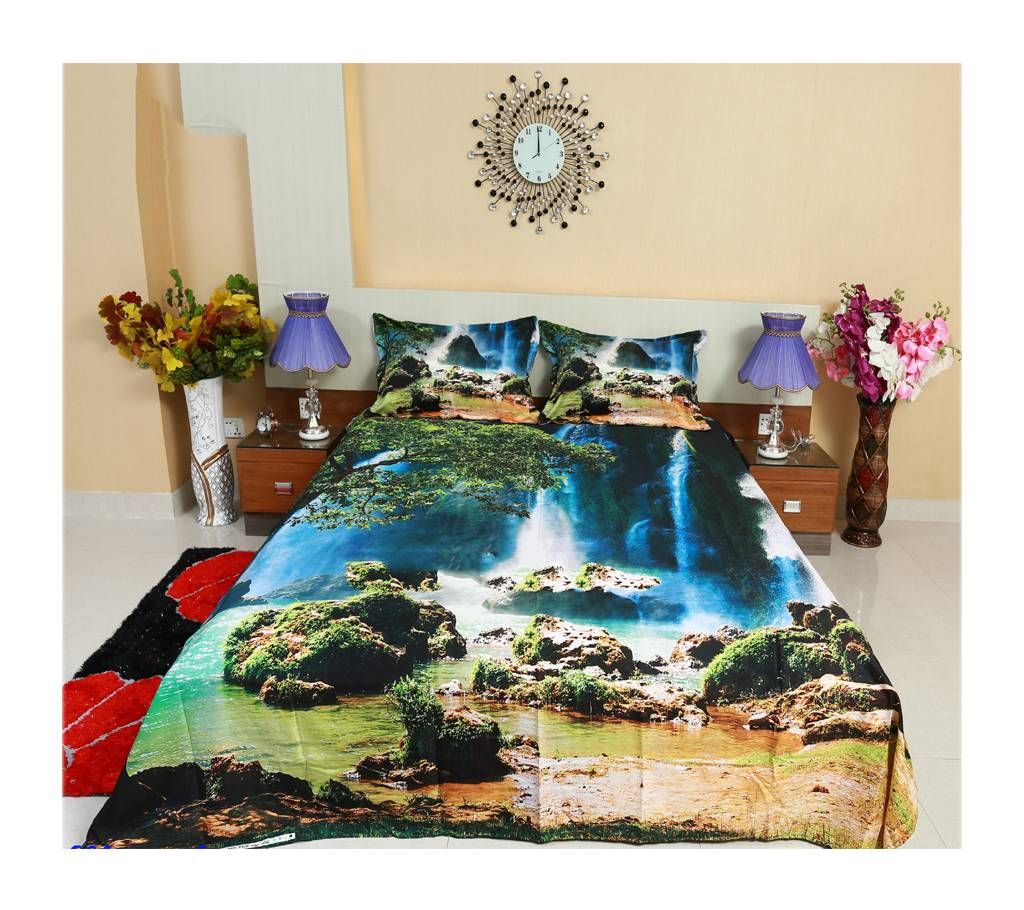3D Printed Home Tex Double Bed Sheet Set