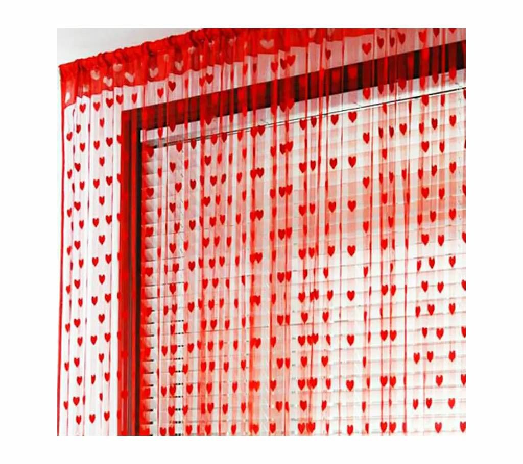 love shape curtain