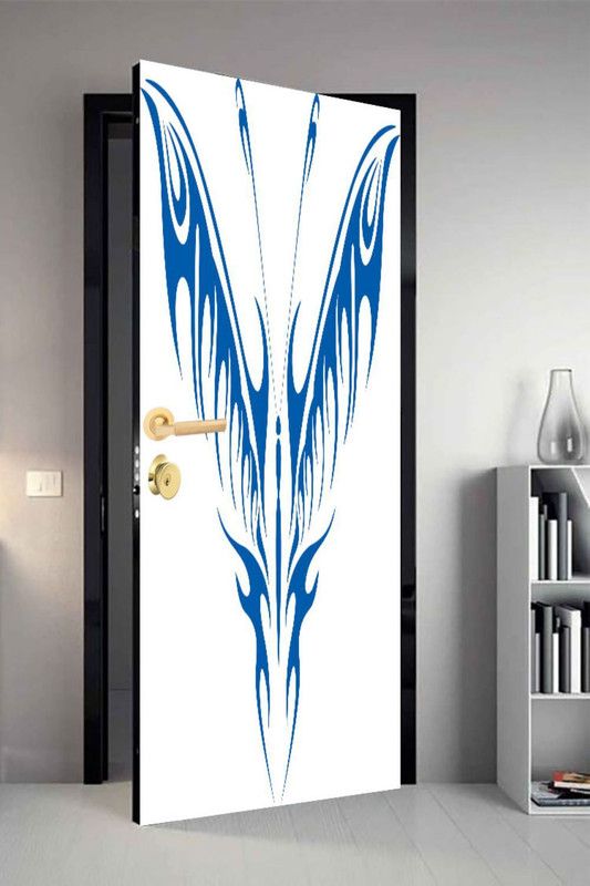 qth 213 cm Line Art Dor-0353 Design Door Sticker Self Adhesive Sticker  (Pack of 1)