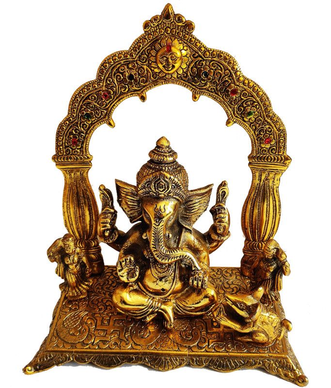 Craft Cosmic Decorative Showpiece - 27 cm  (Metal, Gold)