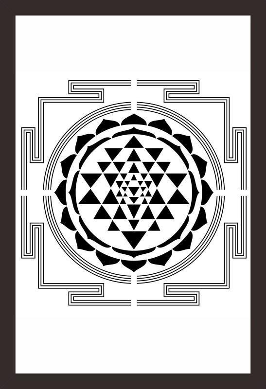 Mad Masters Mandala wall paintings in large size Digital Reprint 12 inch x 18 inch Painting  (With Frame)