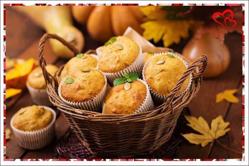 Ak Graphics 50 cm cupcakes, pastries in a basket kitchen wall sticker (size-75x50 CM) Self Adhesive Sticker  (Pack of 1)