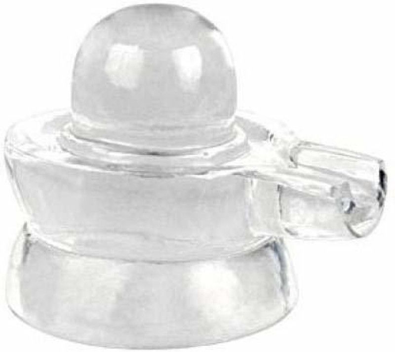 Rudram Decorative Showpiece - 7 cm  (Crystal, White)