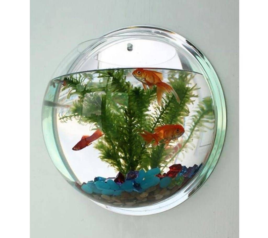 23cm Mirror Acrylic Wall Hanging Flower Pot Aquarium