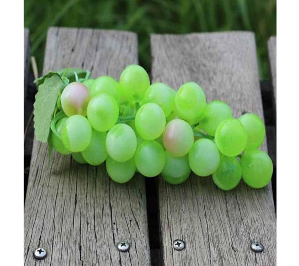 Artificial Plastic Fruit Grapes Cluster Home Office Decoration Green
