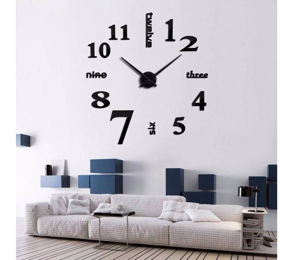 3D Wall Clock Sticker