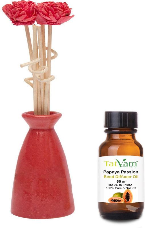 Tatvam Papaya Passion Diffuser Set  (60 ml)