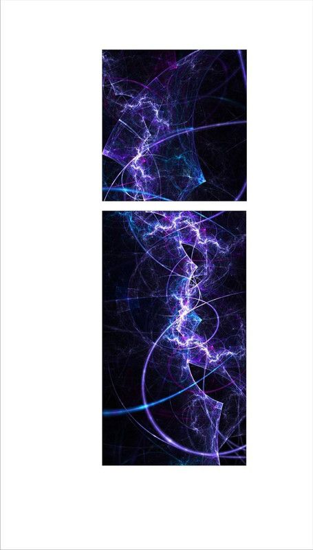 ARNDECOR 388.62 cm colorful abstract fridge sticker Self Adhesive Sticker  (Pack of 1)