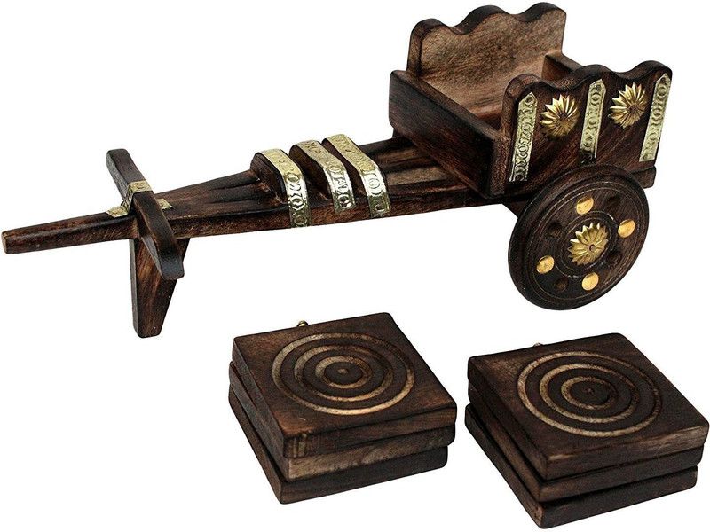 Canwood Decorative Showpiece - 11.5 cm  (Wood, Brown)