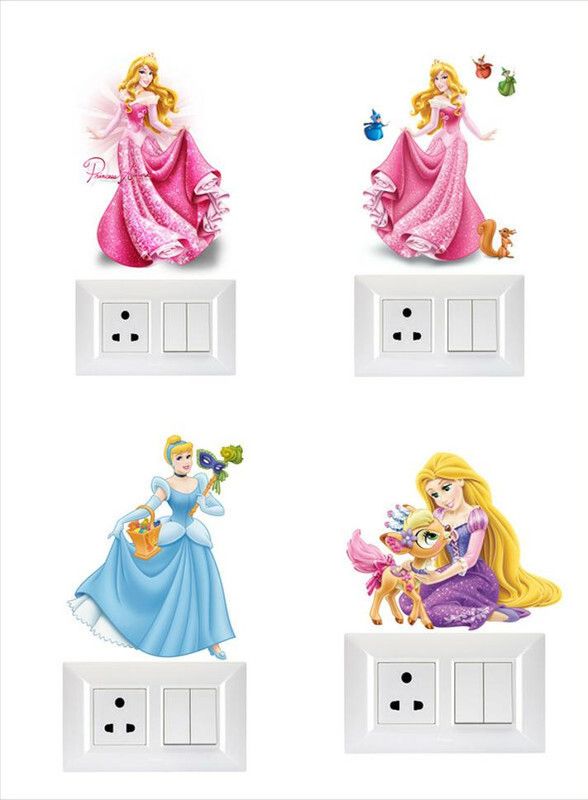 Advait Designs 20 cm Multicolor Decorative Switch Board Switch Panel Stickers for Decoration Self Adhesive Sticker  (Pack of 1)
