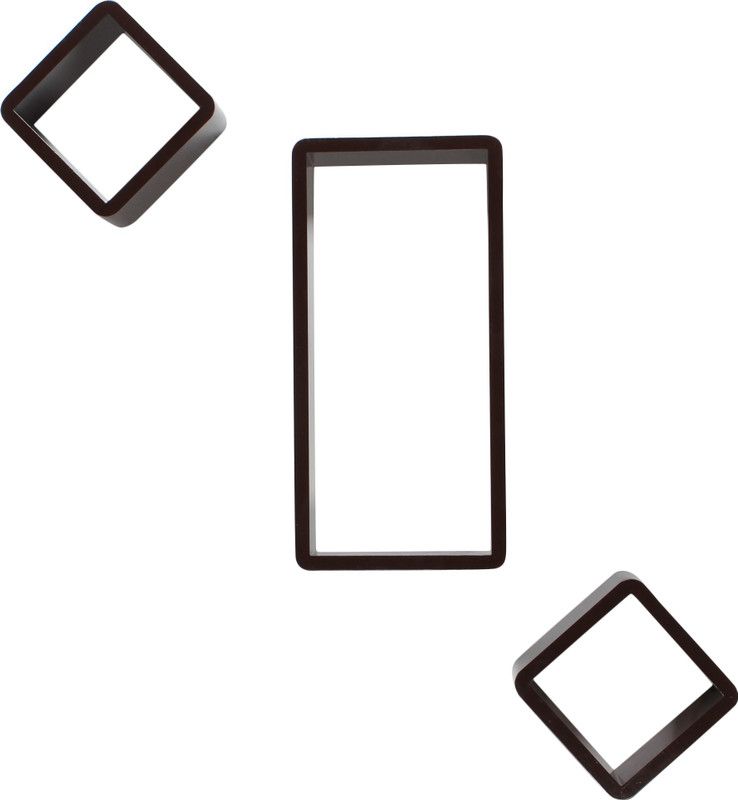 Orril Wooden Wall Shelf  (Number of Shelves - 3, Brown)