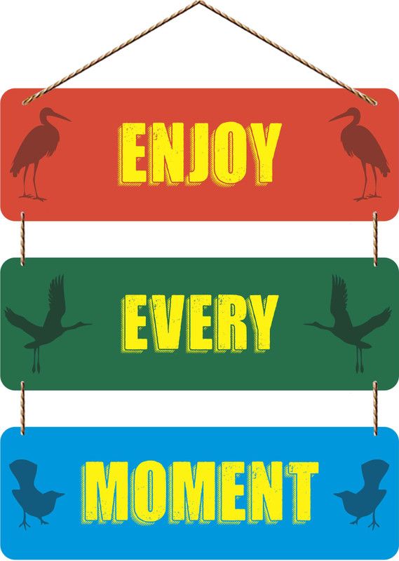 Ankirah Enjoy Every Moment Wall Hanging  (Multicolor)