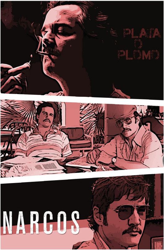 Narcos Graphic Art Poster Paper Print  (18 inch X 12 inch)