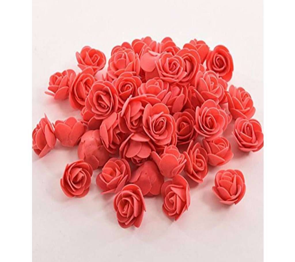 Red PE Foam Rose Head Artificial Flower - 20 pieces pack