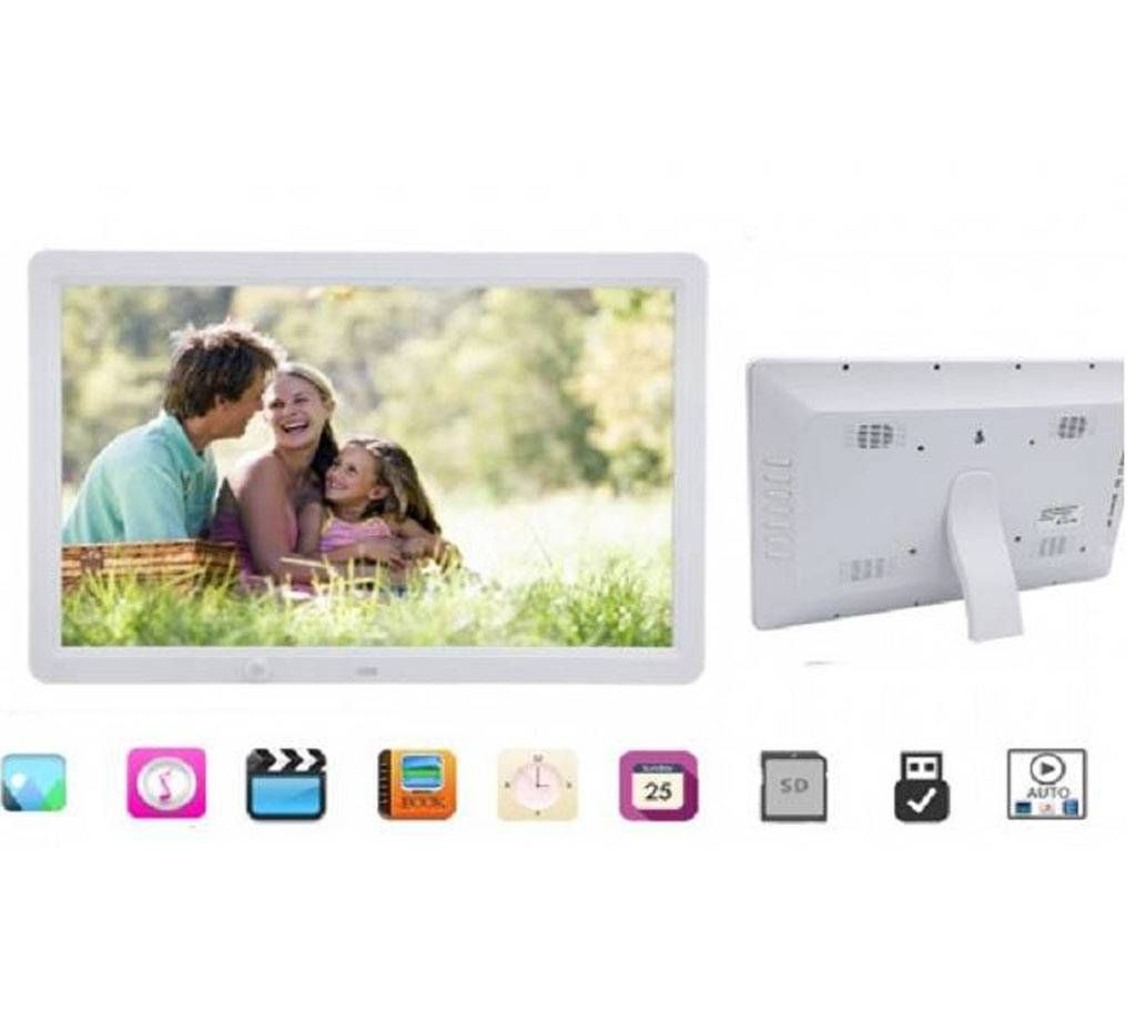 Digital Photo Frame 15" inch HD 1080P LED Album Picture Clock/MP3/MP4/Movie With Remote
