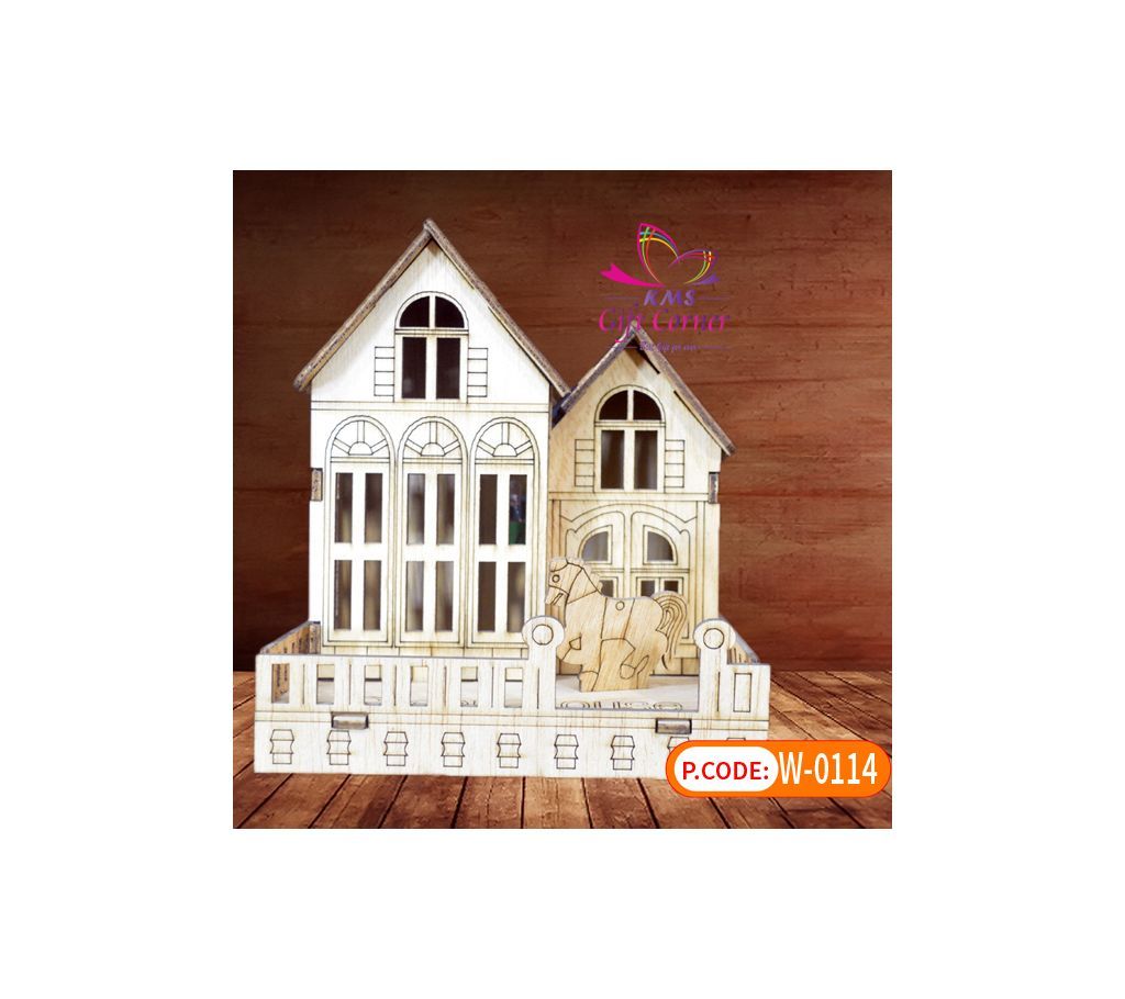 Wooden Two Part House
