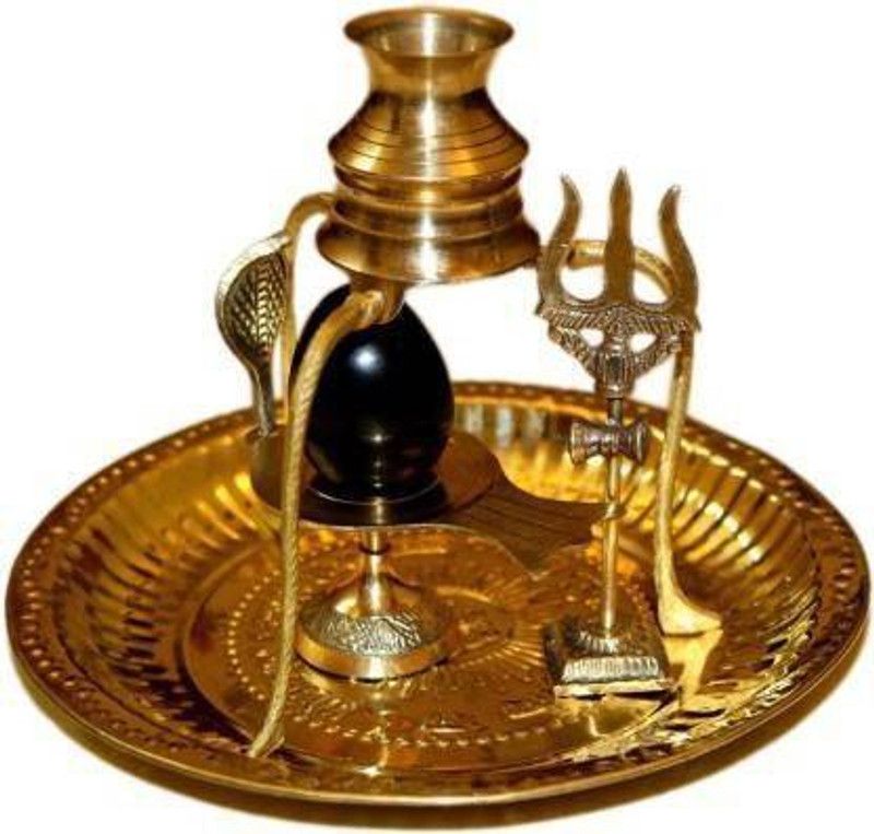 VALUE CRAFTS Decorative Showpiece - 12 cm  (Brass, Marble, Gold)