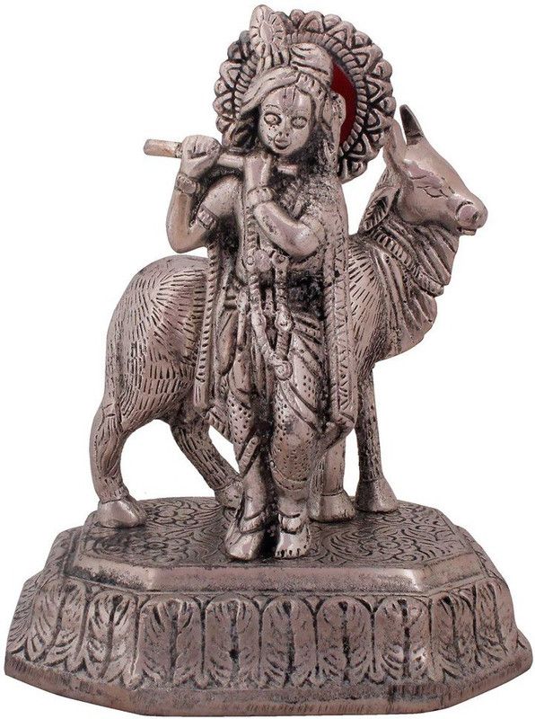 Halowishes Decorative Showpiece - 15 cm  (Brass, Silver)