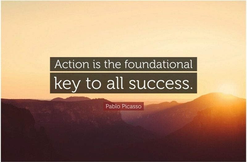 Key To Success Motivational Quote Poster Paper Print  (18 inch X 12 inch, Rolled)