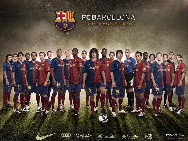 FC Barcelona Fine Quality Sports Wall Poster Print Poster on LARGE PRINT 36X24 INCHES Photographic Paper  (24 inch X 36 inch, Rolled)