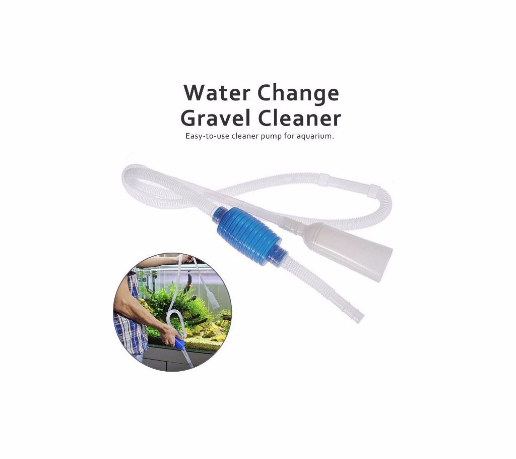 Aquarium Fish Tank Vacuum Water Exchange Suction  Pump Filter Tube