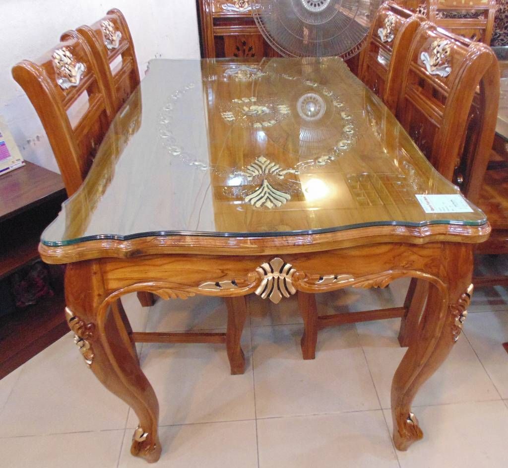 wooden top dining set