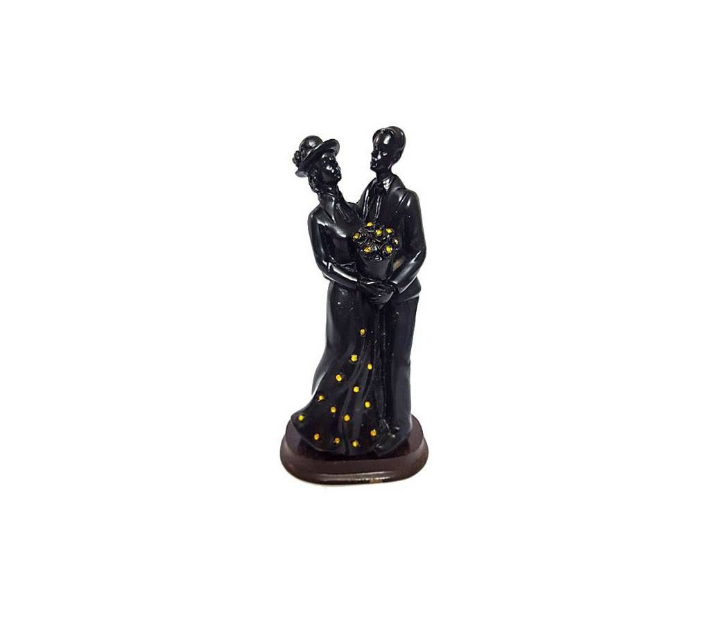 Couple Ceramic Black Showpiece - Love Wedding Gift