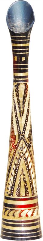 Brass Gift Center Brass Flower Pot with Handicraft Brass Vase  (16 inch, Multicolor)